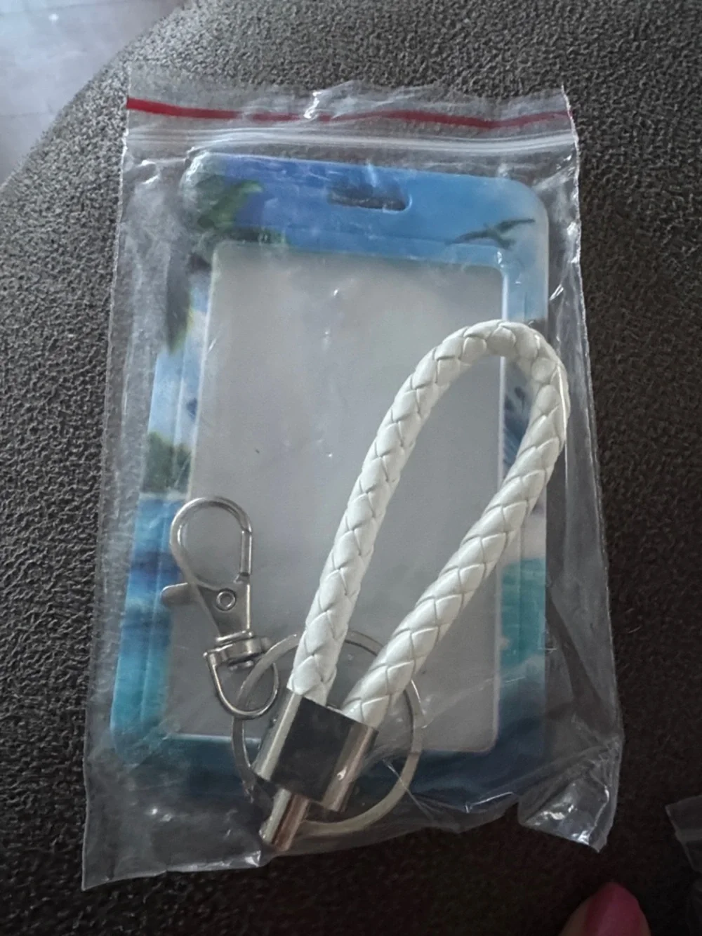 Cruise Ship Luggage Tag Keychain - Blue Ocean Design NWT